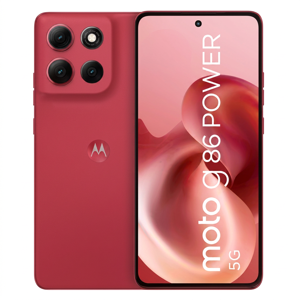 Smartphone Motorola Moto G86 Power 5G XT-2527-6 256GB 8GB RAM Single SIM eSIM Tela 6.67" - Vermelho
