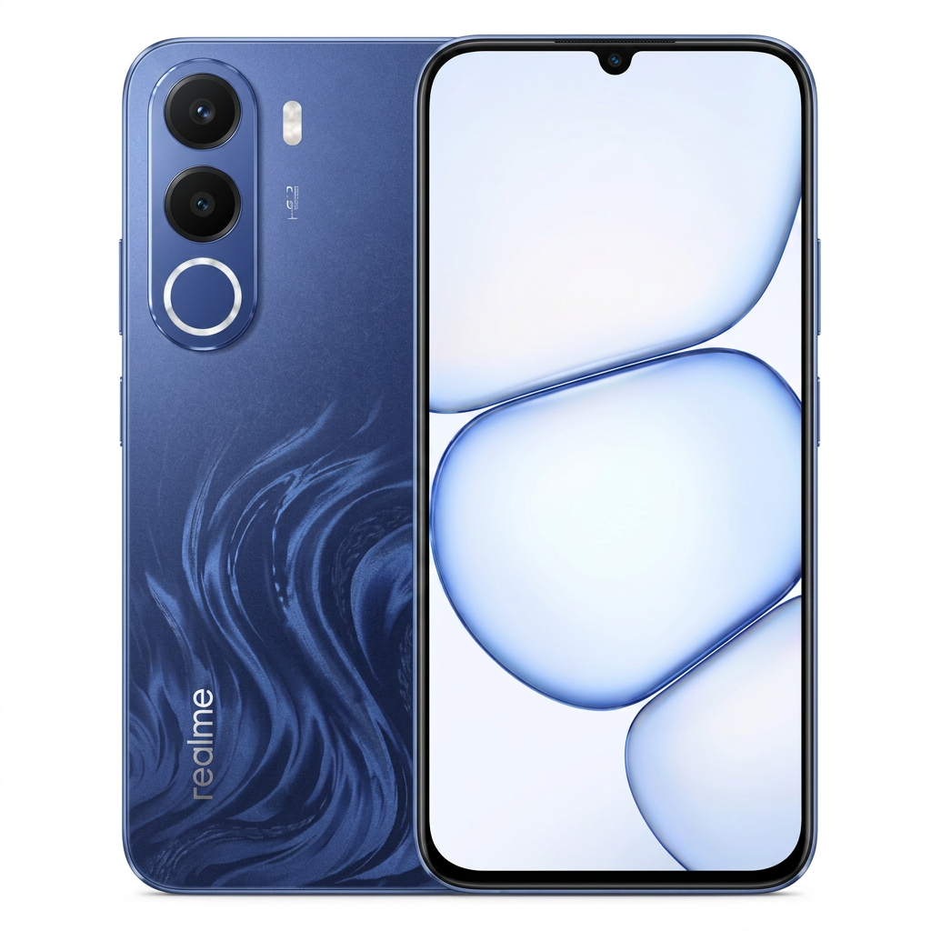 Smartphone Realme C100x RMX5366 256B 4GB RAM Dual SIM NFC Tela 6.8" - Azul (Anatel)
