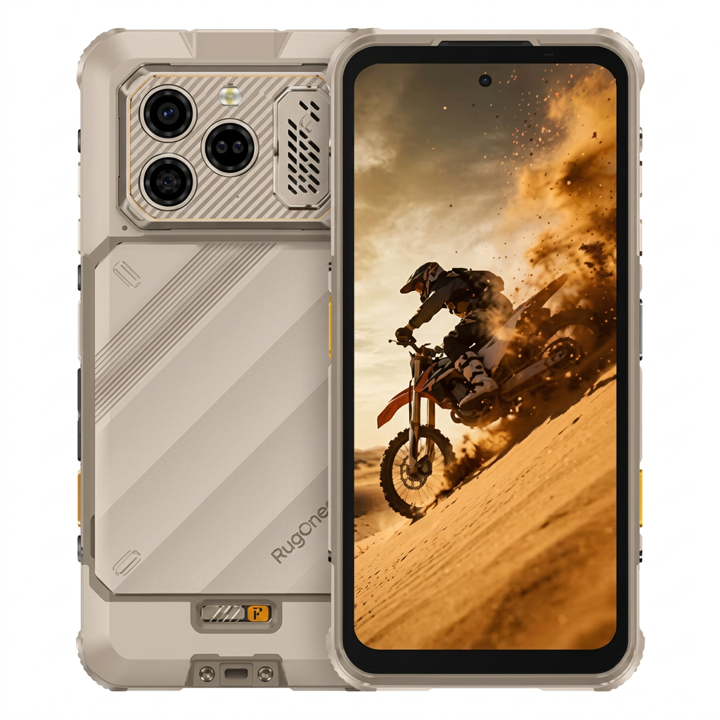 Smartphone Ulefone RugOne Xever 8 256GB 8GB RAM Dual SIM NFC Tela 6.5" - Bege Areia