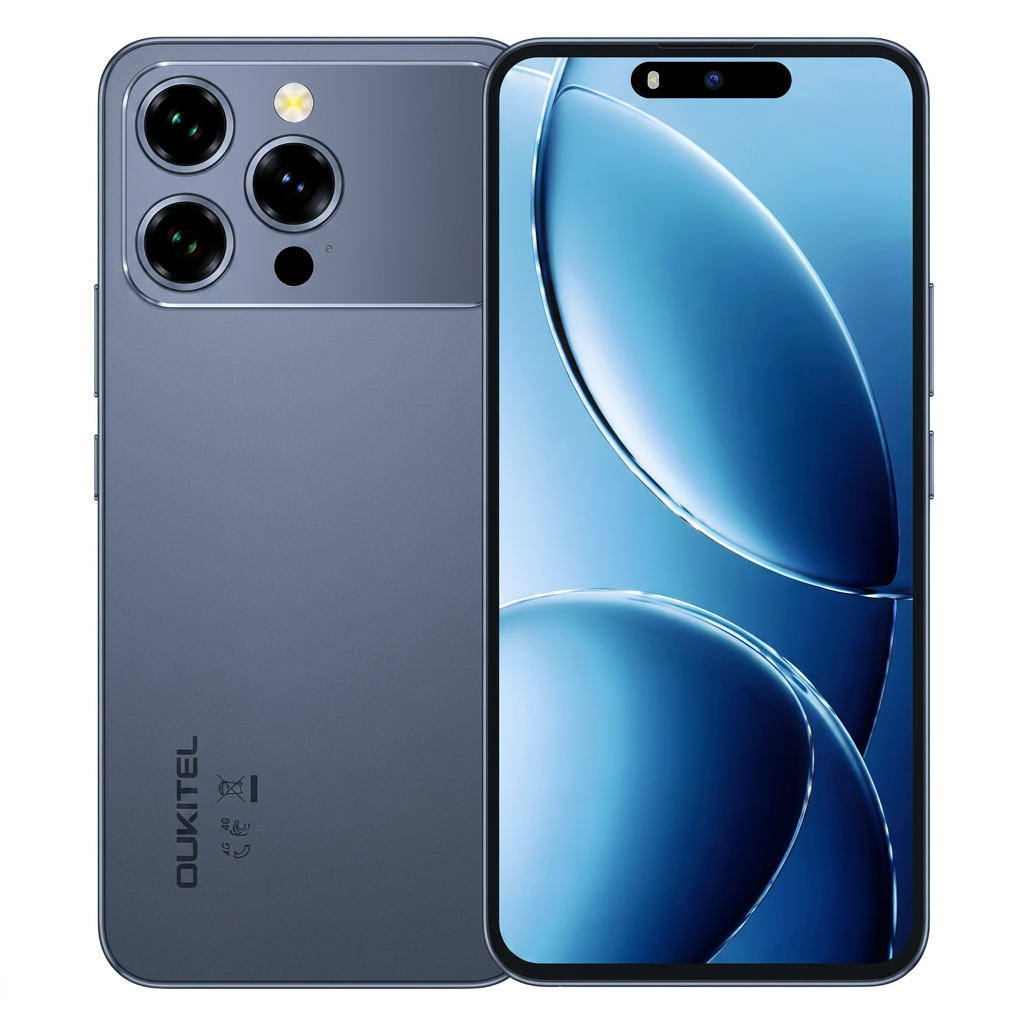 Smartphone Oukitel P1 Pro 256GB 4GB RAM Dual SIM Tela 6.7" - Azul