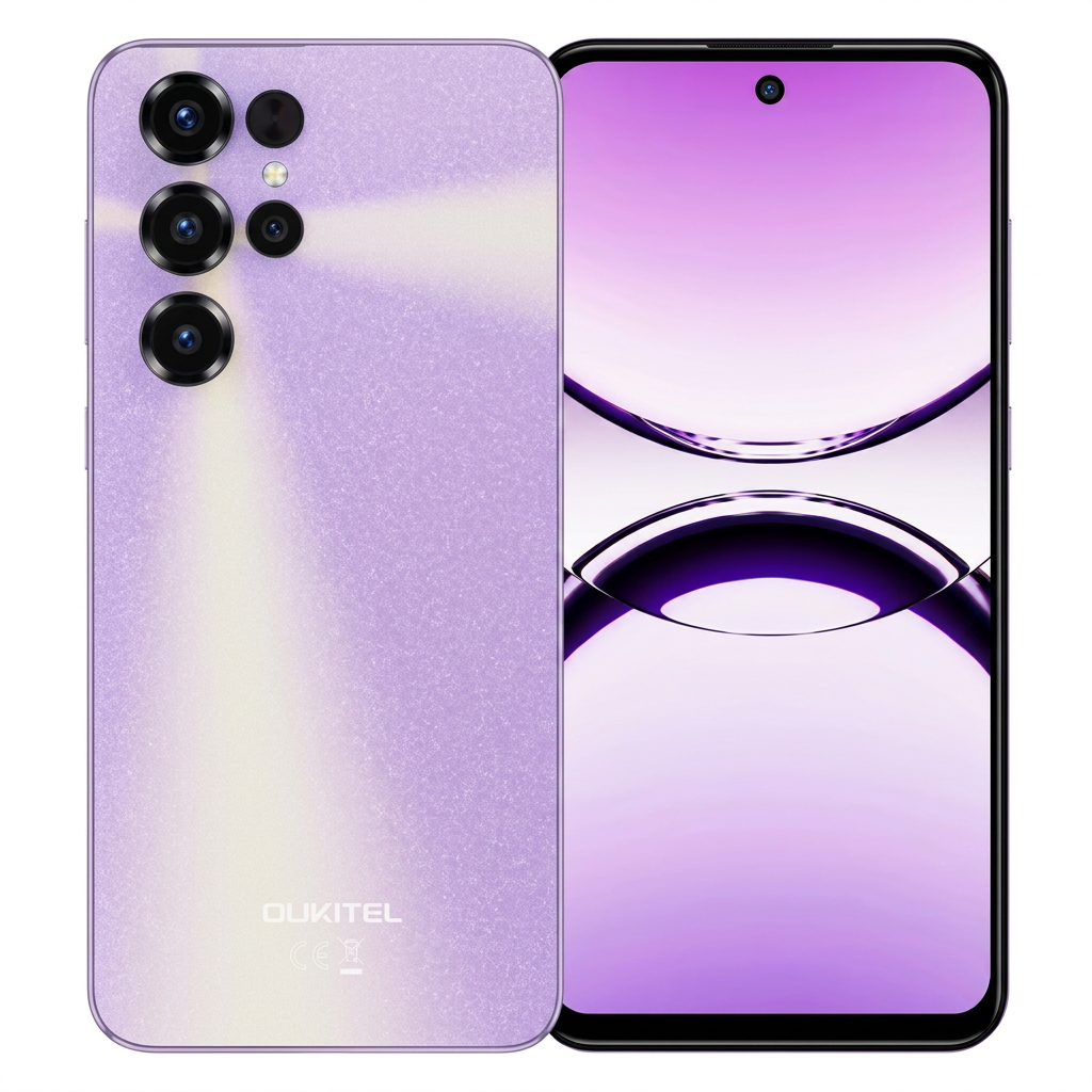 Smartphone Oukitel C68 512GB 8GB RAM Dual SIM Tela 6.72" - Roxo