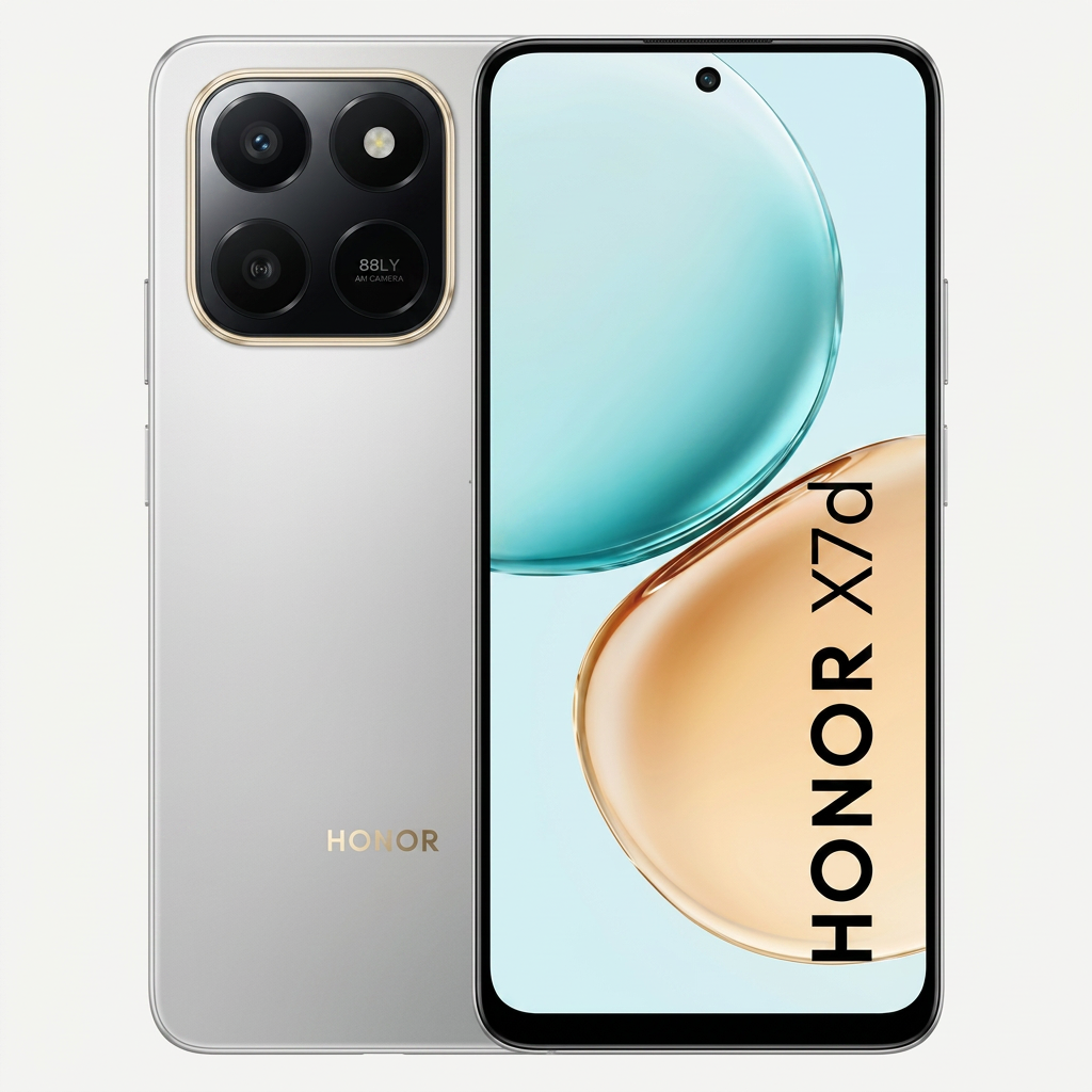 Smartphone Honor X7D 256GB 6GB RAM Dual SIM LTE Tela 6.77" - Prata