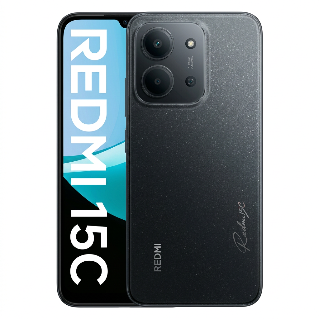 Smartphone Xiaomi Redmi 15C Global 256GB 4GB RAM Dual SIM Tela 6.9" - Preto (AR)