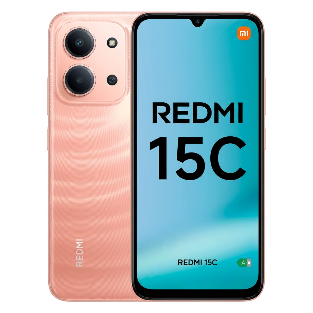 Smartphone Xiaomi Redmi 15C Global 128GB 4GB RAM Dual SIM NFC Tela 6.9" - Laranja (Lacre Pequeno)