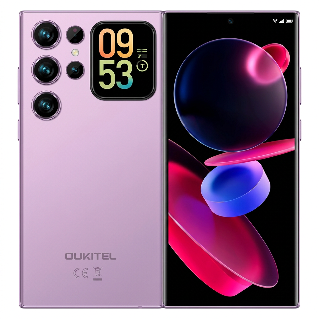 Smartphone Oukitel C72 128GB 4GB RAM Dual SIM Tela 6.88" - Roxo